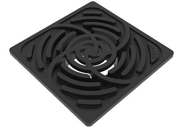Load image into Gallery viewer, 6in Square Black Grate - fits 3in & 4in