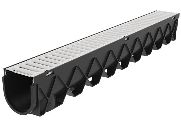 Load image into Gallery viewer, Storm Drain 40in w Galvanized Steel Grate