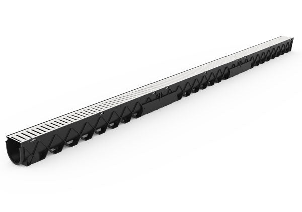 Load image into Gallery viewer, Storm Drain 10 ft w Galvanized Steel Grate