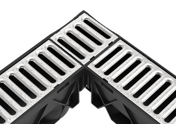 Load image into Gallery viewer, Storm Drain 4 Way Adapter Complete with Galvanized Grate