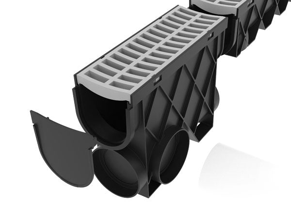 Load image into Gallery viewer, Storm Drain Inline Pit Complete with Portland Grey Grate
