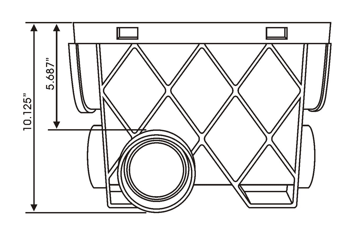 Load image into Gallery viewer, Storm Drain Inline Pit Complete with Portland Grey Grate