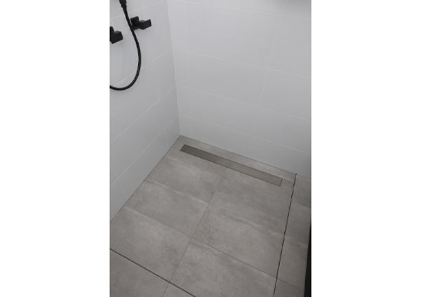 Load image into Gallery viewer, 32" Shower Drain with Linear Stainless Steel Grate