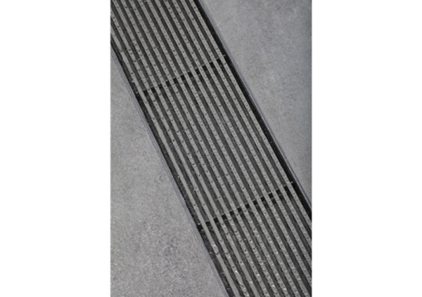 Load image into Gallery viewer, 32" Shower Drain with Linear Stainless Steel Grate