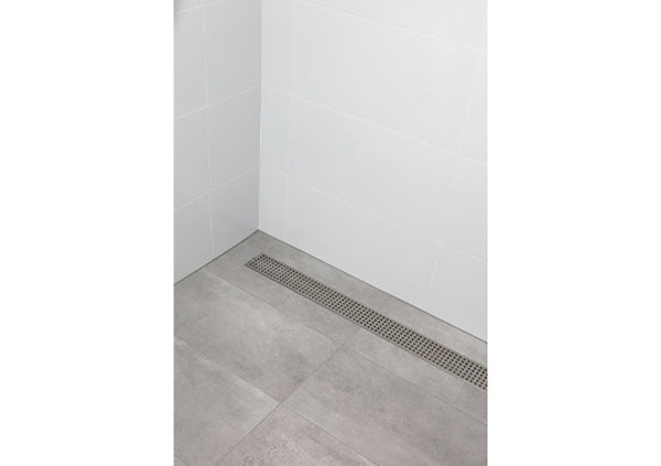 Load image into Gallery viewer, 32" Shower Drain with Square Stainless Steel Grate