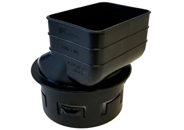 Load image into Gallery viewer, 2in. X 3in. X 4in. Downspout Adapter