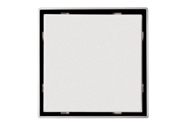 Load image into Gallery viewer, 8x8 Shower Drain with Tile Insert Stainless Steel Grate