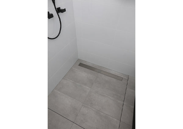 Load image into Gallery viewer, 24&quot; Shower Drain with Linear Stainless Steel Grate