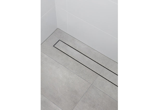 Load image into Gallery viewer, 24&quot; Shower Drain with Tile Insert Stainless Steel Grate