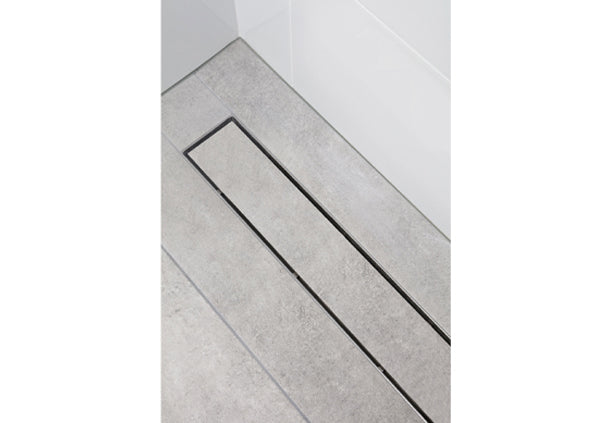 Load image into Gallery viewer, 24&quot; Shower Drain with Tile Insert Stainless Steel Grate