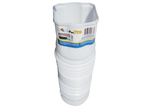 Load image into Gallery viewer, 2x3x4 Flexible White Downspout Adapter